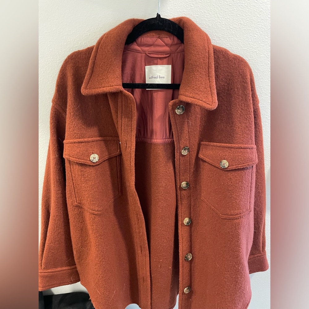 Aritzia Ganna Shirt Jacket - Rich Copper size M